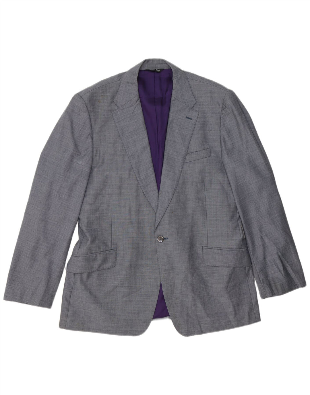 Paul Smith Herren 1-Knopf-Blazerjacke UK 38 Mittelgrau