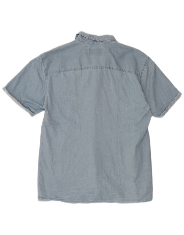 Jack & Jones Herren Kurzarmhemd XL Blau