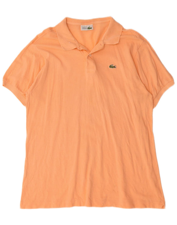 Lacoste Herren Poloshirt Größe 6 XL Orange Baumwolle