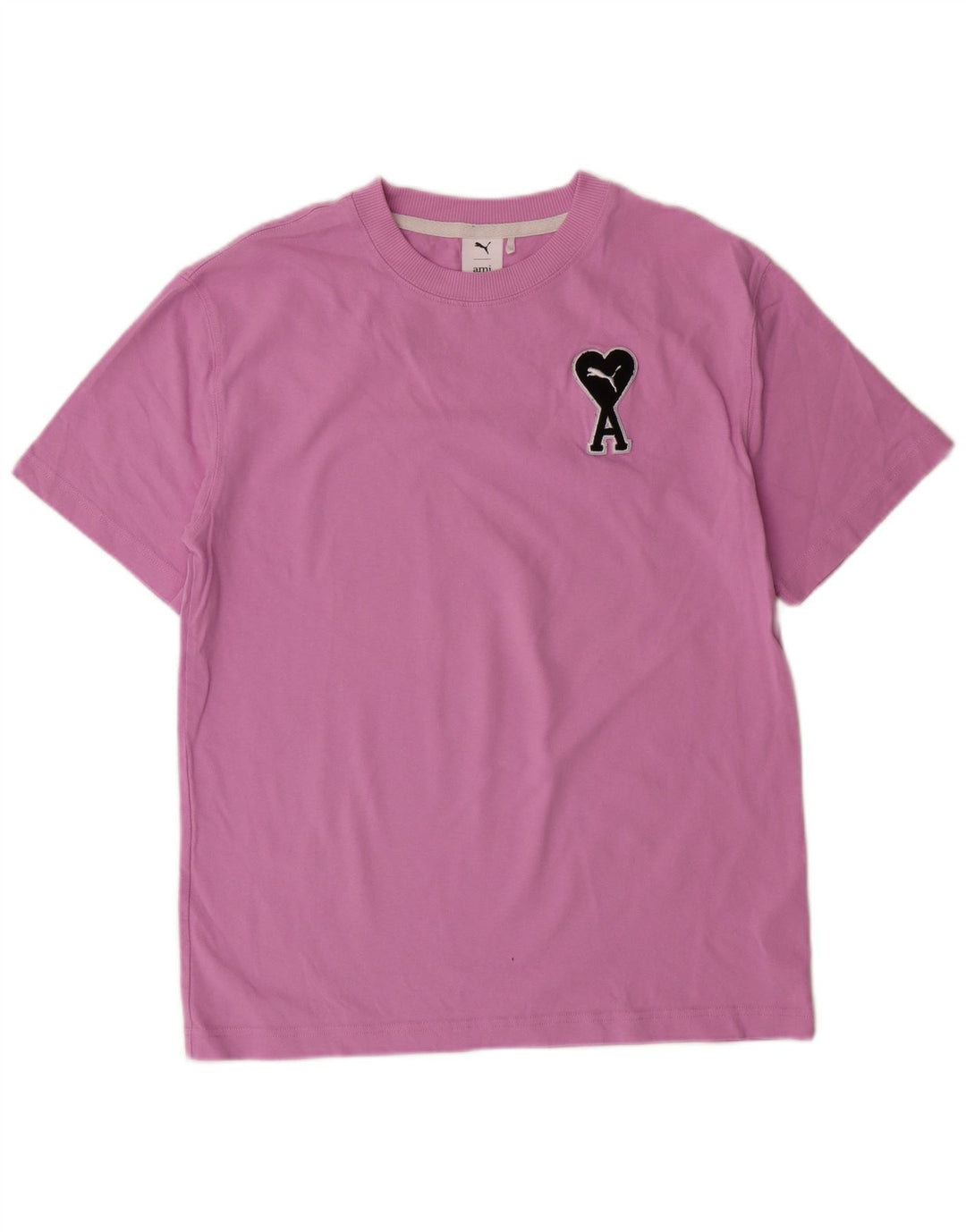 Puma Herren Grafik T-Shirt Top Small Rosa Baumwolle