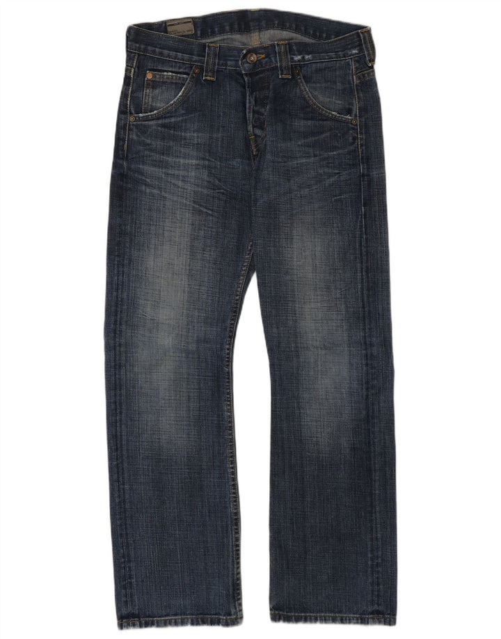 Lee Damen Flint Straight Jeans W30 L30 Blaue Baumwolle