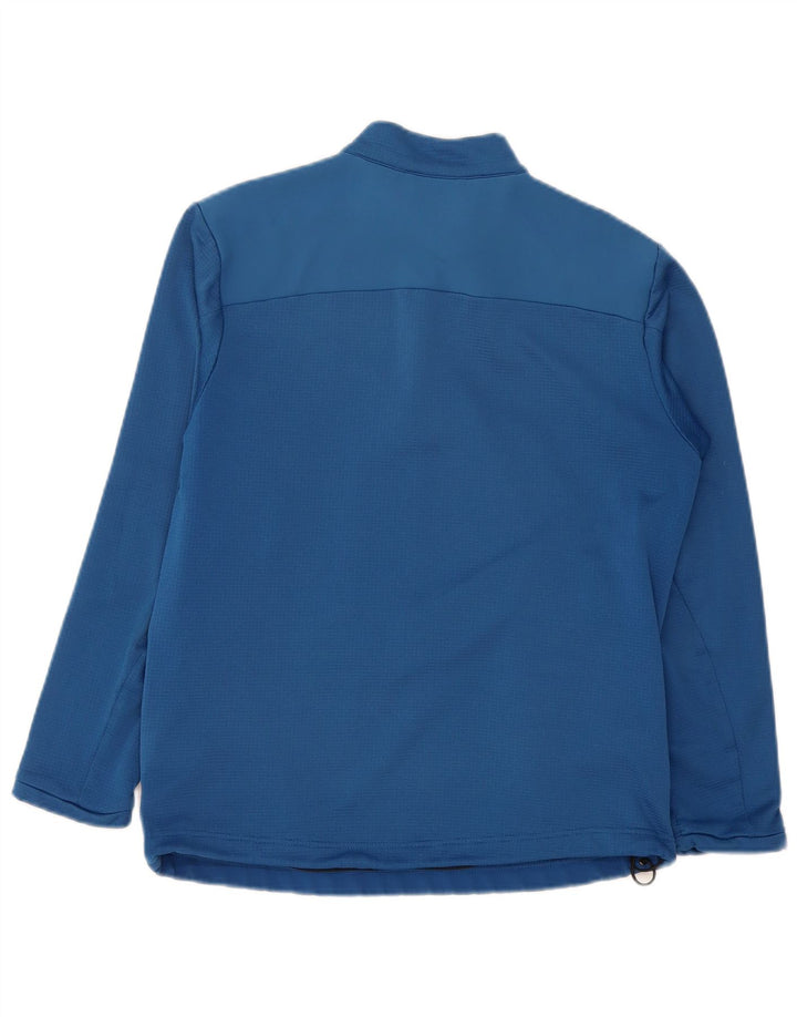 Adidas Herren Climawarm Zip Neck Sweatshirt Pullover Small Blau Polyester