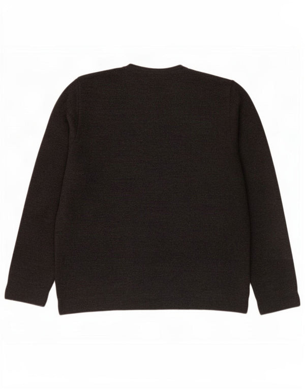 Zara Herren-Pullover mit V-Ausschnitt, XL, graues Acryl