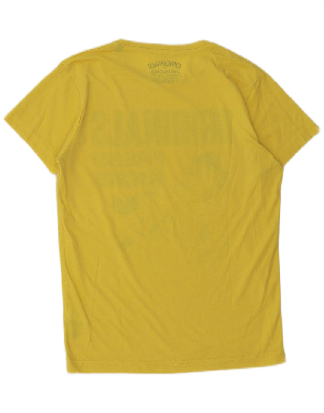 Jack & Jones Herren-T-Shirt mit Grafik, Größe S, Gelb, Baumwolle
