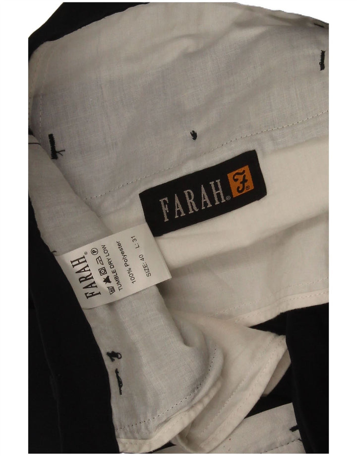 Farah Herren Tapered Freizeithose W40 L31 Marineblau Polyester