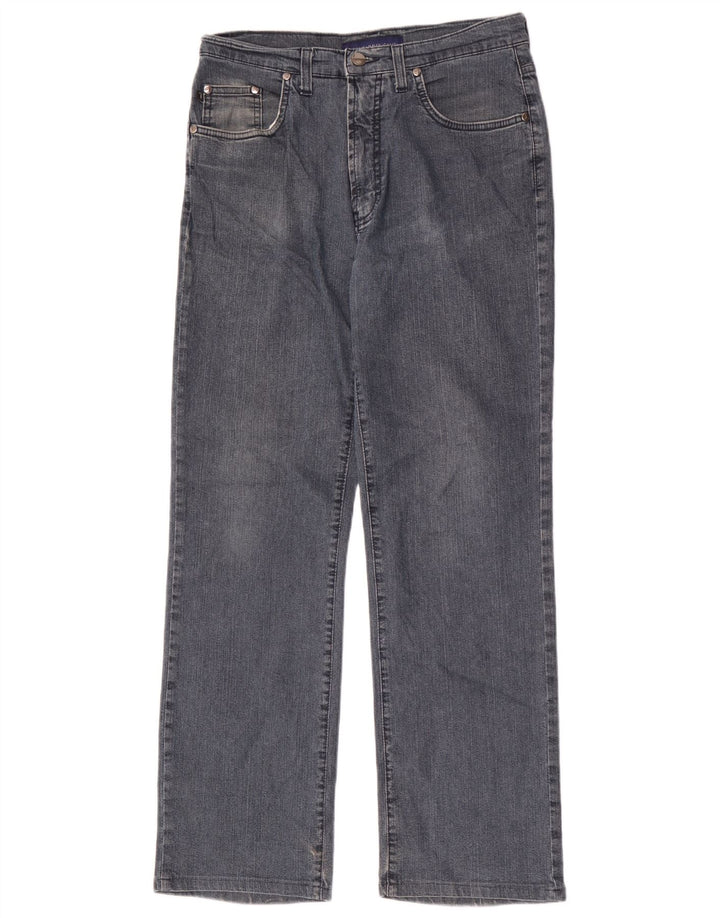 Trussardi Damen Straight Jeans W30 L29 Blaue Baumwolle