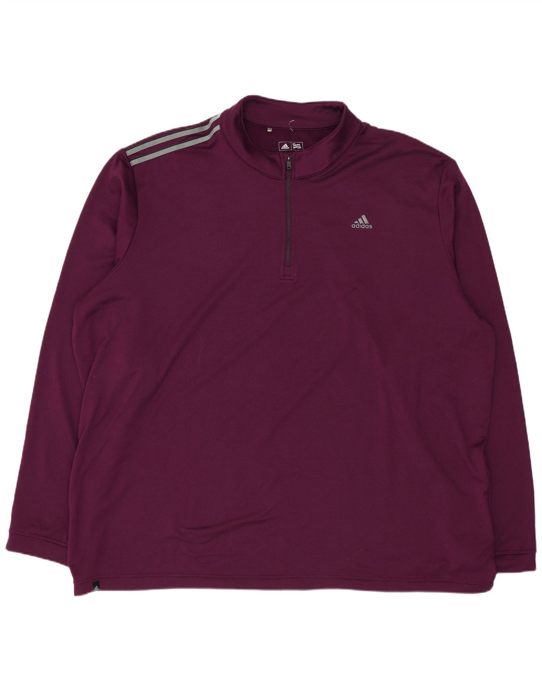 Adidas Herren-Pullover-Trainingsanzug mit Reißverschluss, 2XL, lila, Polyester