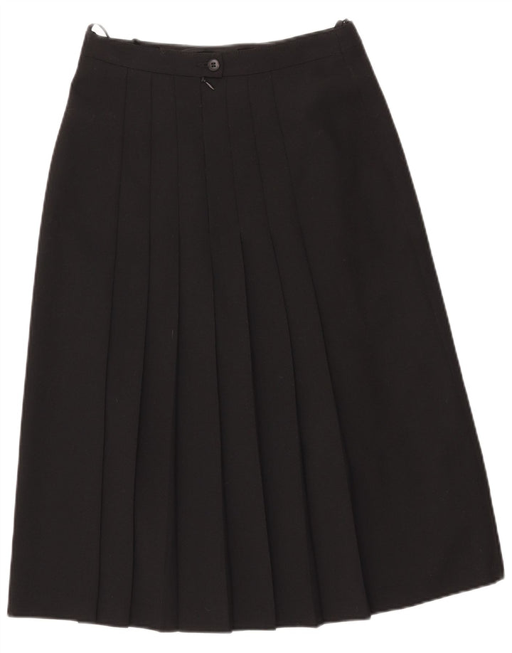 Del Mod Damen-Faltenrock mit hoher Taille, EU 38, Mittel W27, schwarzes Polyester