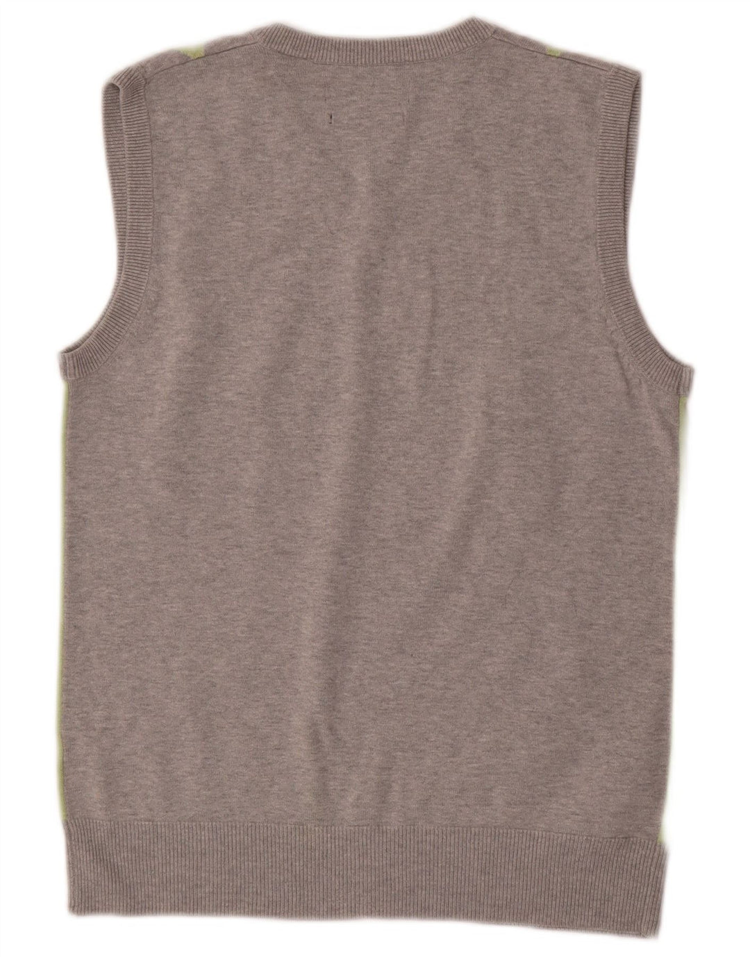 Ben Sherman Herren-Weste, Tanktop, Größe S, Grau, Argyle/Diamant-Baumwolle