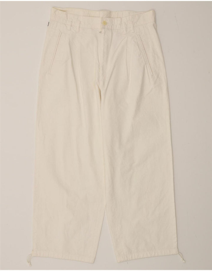 Vintage-Hose für Damen, W30, L25, Weiß