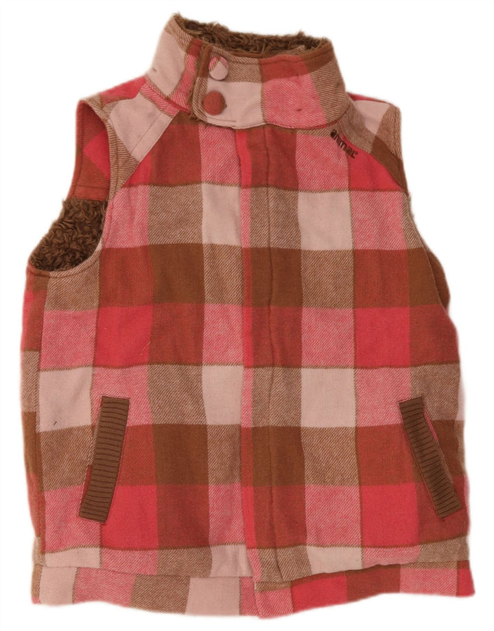 Animal Damen Wendeweste UK 14 Mittelrosa kariert