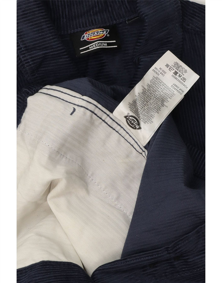Dickies Herren-Cordhemd aus mittelblauer, marineblauer Baumwolle