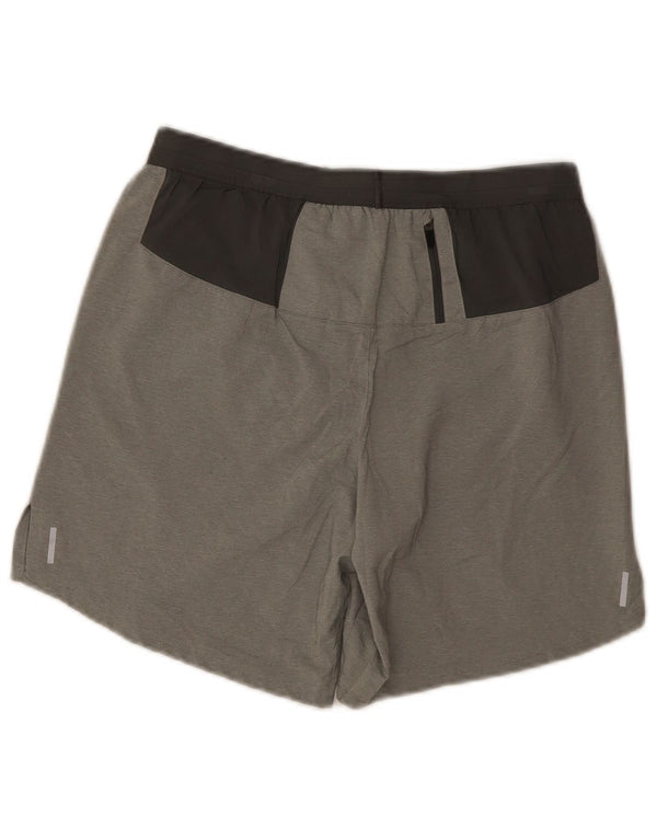 Nike Damen Dri Fit Sport Shorts UK 10 Small Grau Polyester