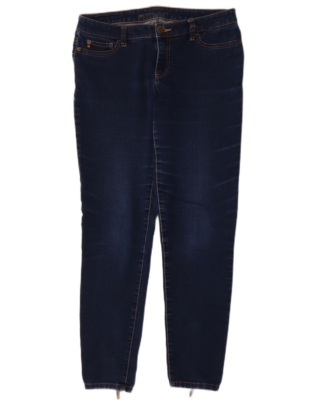 MICHAEL KORS Damen Skinny Jeans US 8 Medium W29 L29 Marineblaue Baumwolle