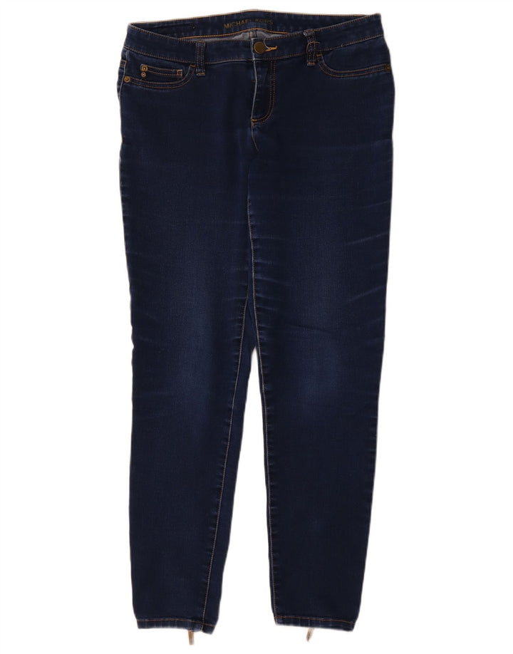 MICHAEL KORS Damen Skinny Jeans US 8 Medium W29 L29 Marineblaue Baumwolle