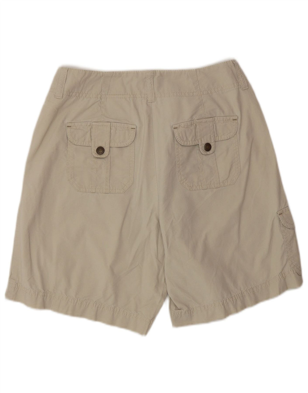 Eddie Bauer Damen Mercer Fit Cargo Shorts US 6 Medium W30 Beige Baumwolle