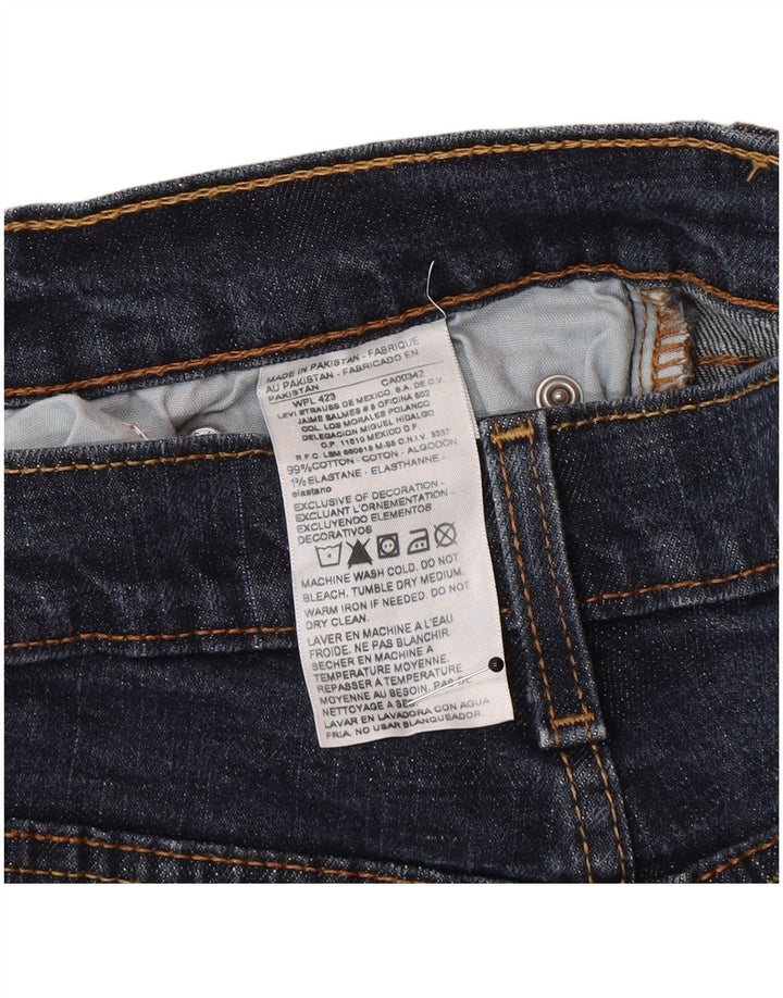 Levi's Herren Denizen Slim Straight Jeans W32 L32 Marineblau Baumwolle