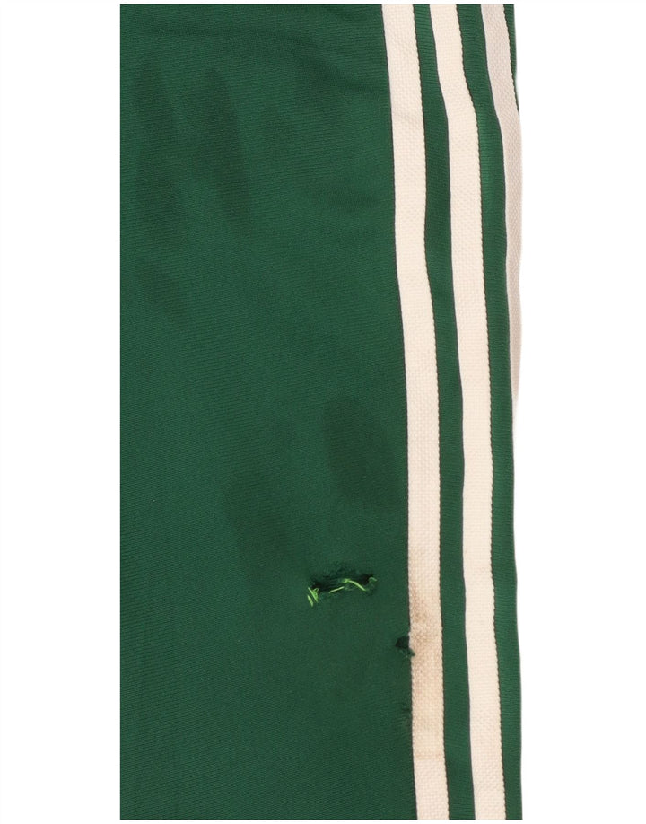 Adidas Jungen-Trainingshose, Jogginghose, 7–8 Jahre, grünes Polyester
