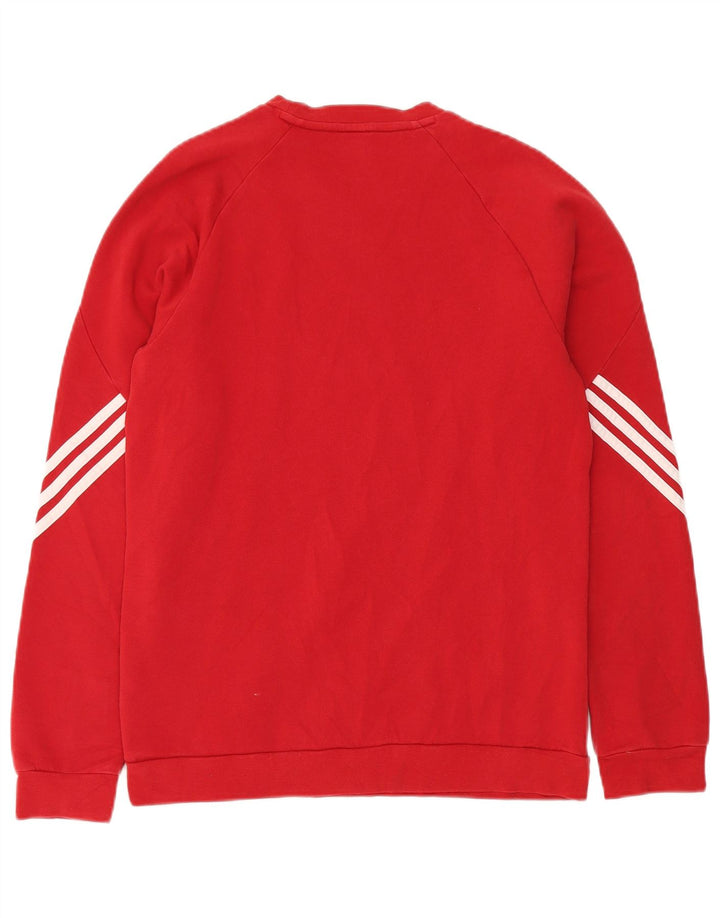 ADIDAS Herren Sweatshirt Pullover mittelrote Baumwolle