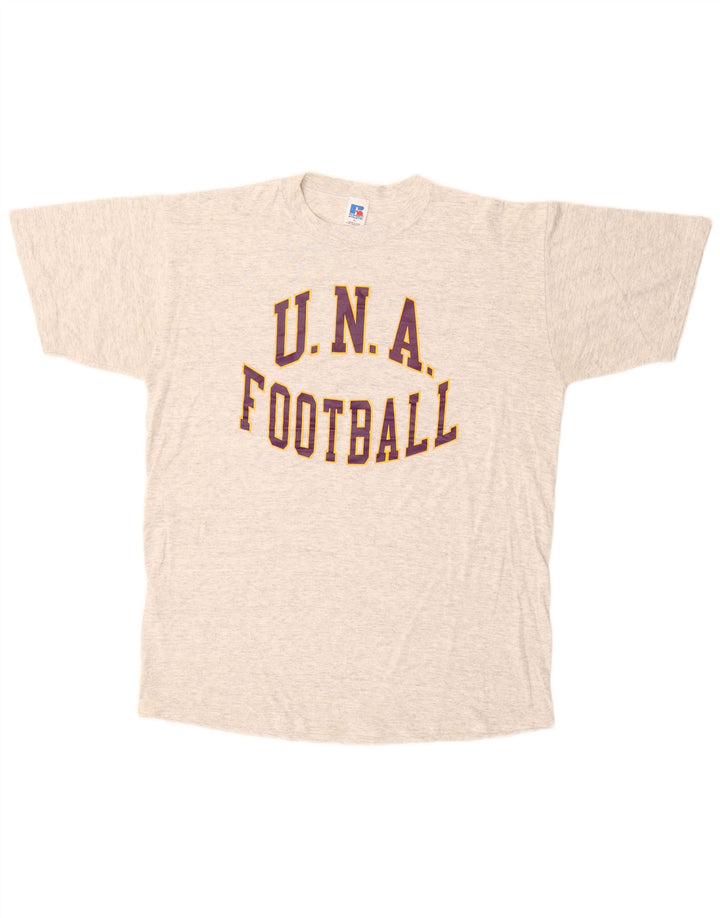 RUSSELL ATHLETIC Herren Grafik T-Shirt Top XL Grau Baumwolle