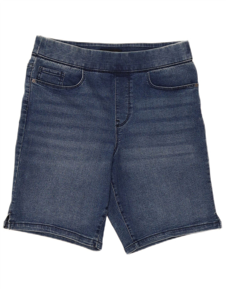 Dkny Damen Jeansshorts Medium W30 Blaue Baumwolle