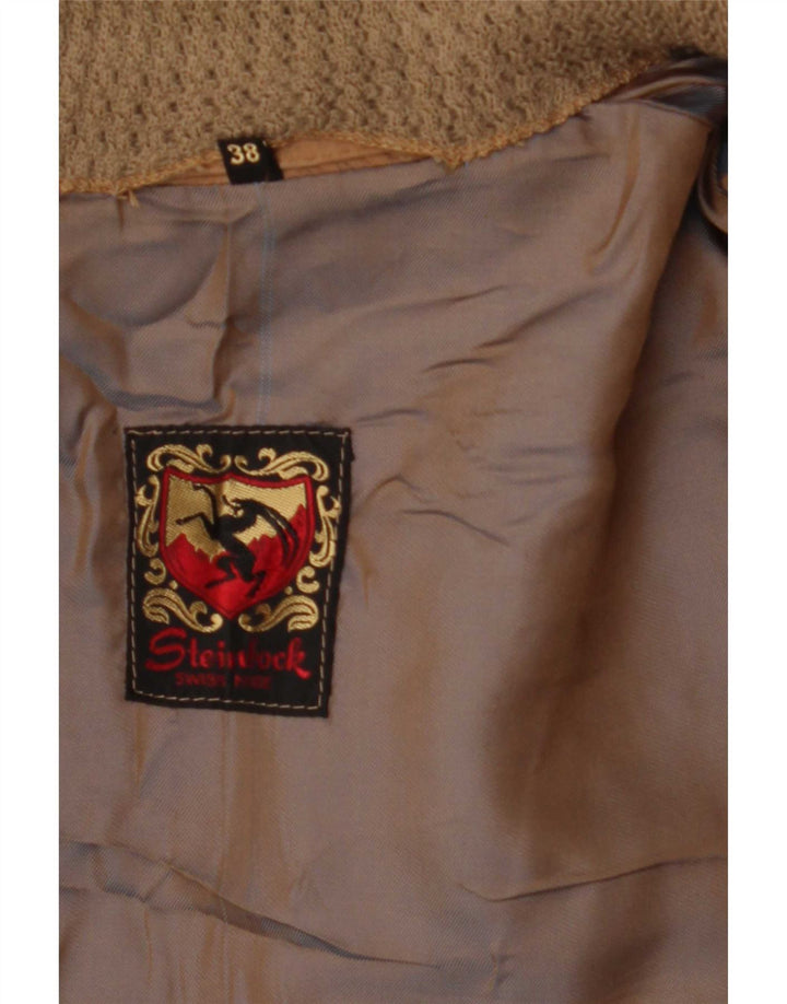 Steinbock Damen Wildlederjacke EU 38 Mittelbeige