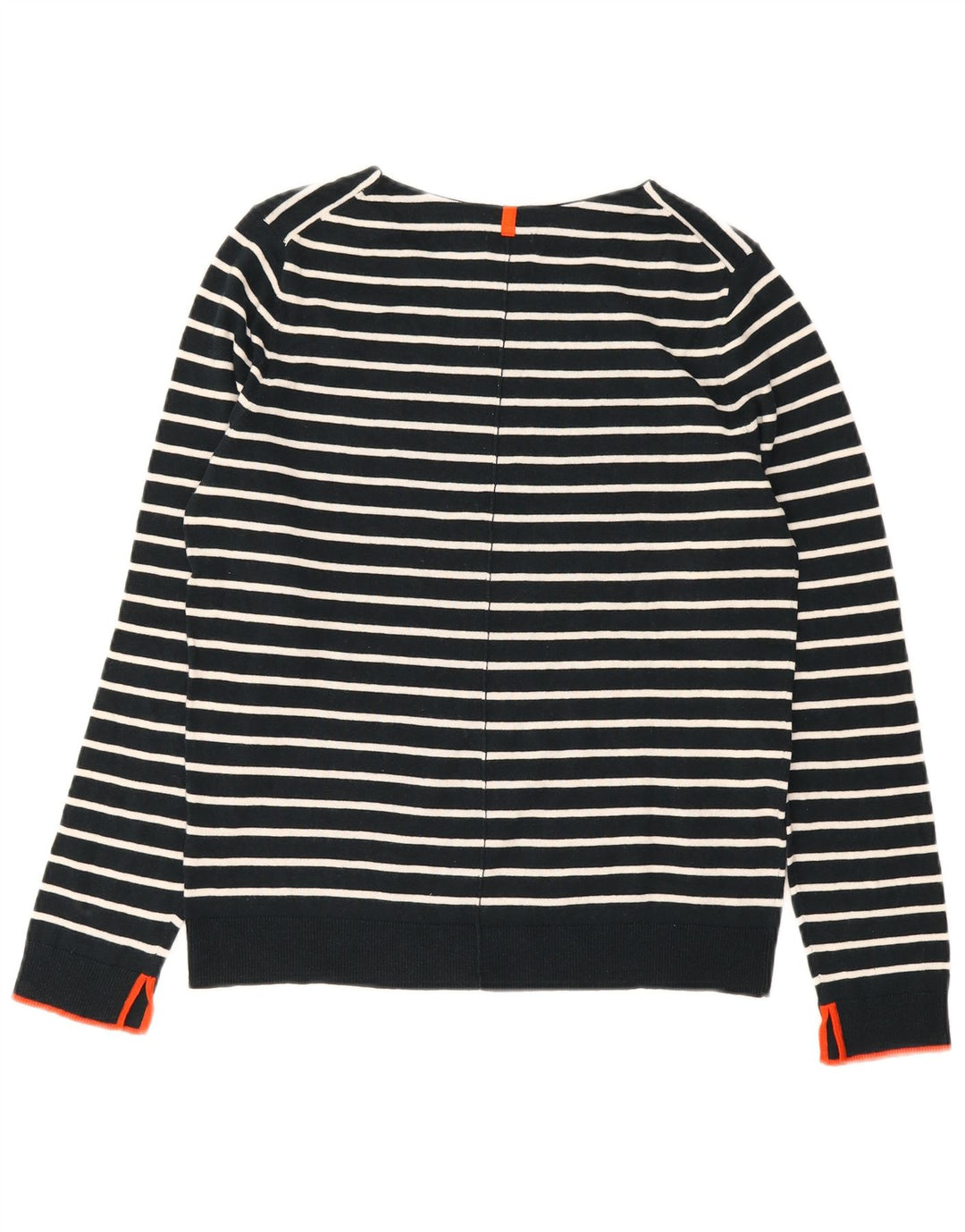 Jigsaw Damen-Pullover mit U-Boot-Ausschnitt, Gr. 14, mittelmarineblau gestreift