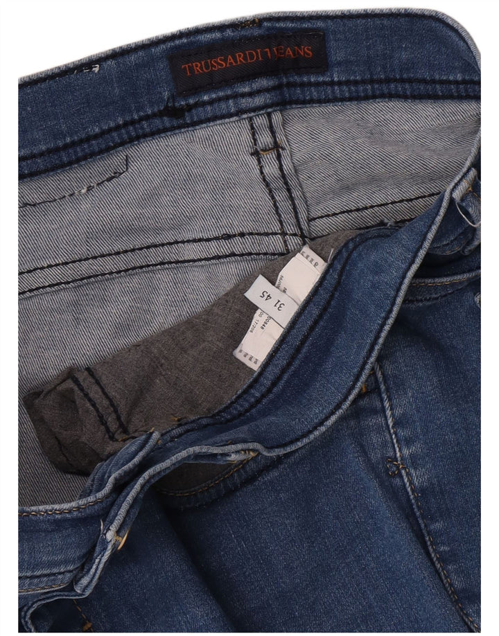 Trussardi Damen Slim Jeans W31 L26 Blau