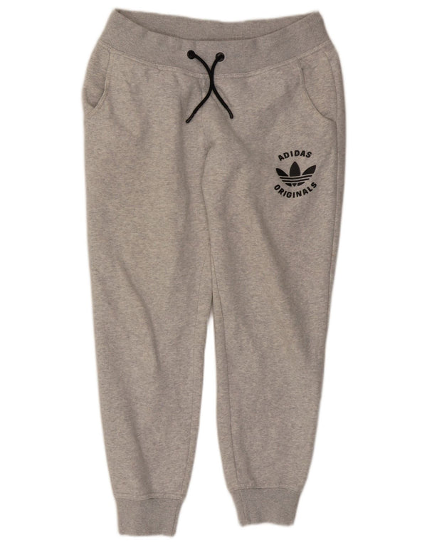 Adidas Damen Trainingshose Jogger UK 12 Medium Grey Flecked Sports