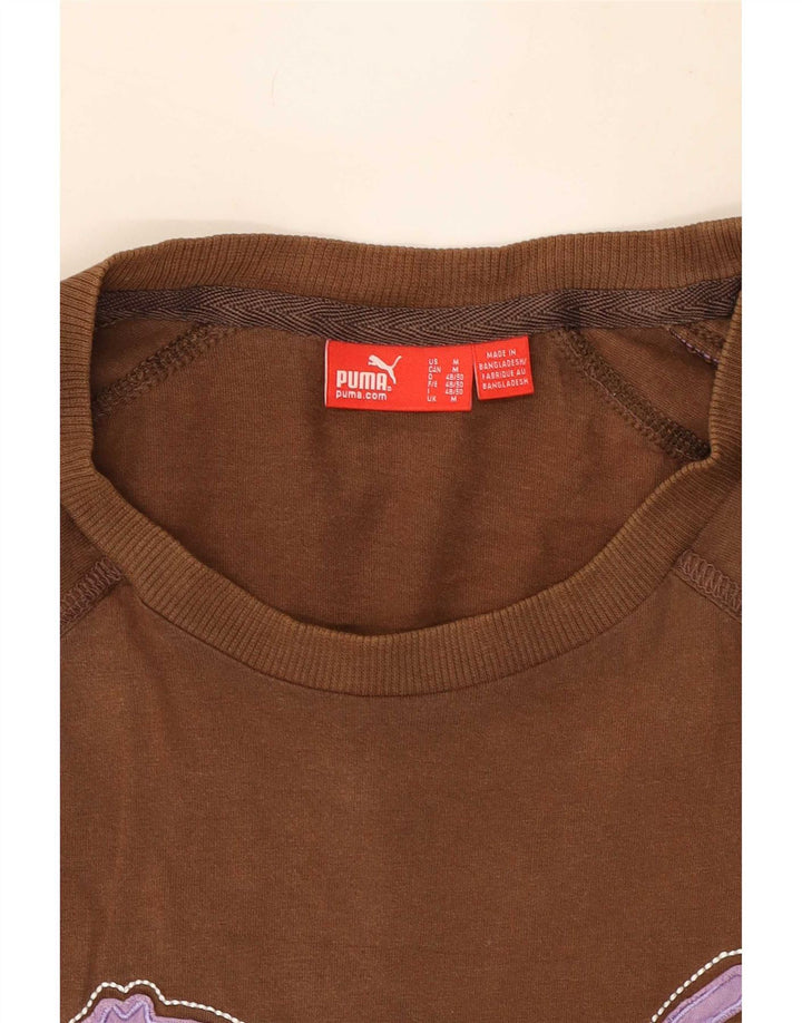 Puma Herren Grafik-T-Shirt-Oberteil Mittelbraun