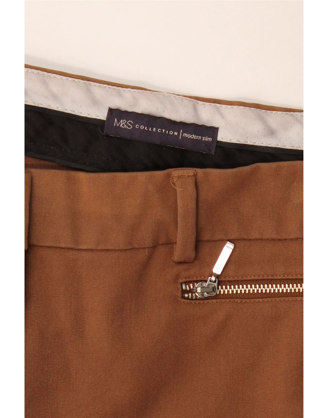 Marks & Spencer Moderne, schmale Freizeithose für Damen, W32, L28, Braun