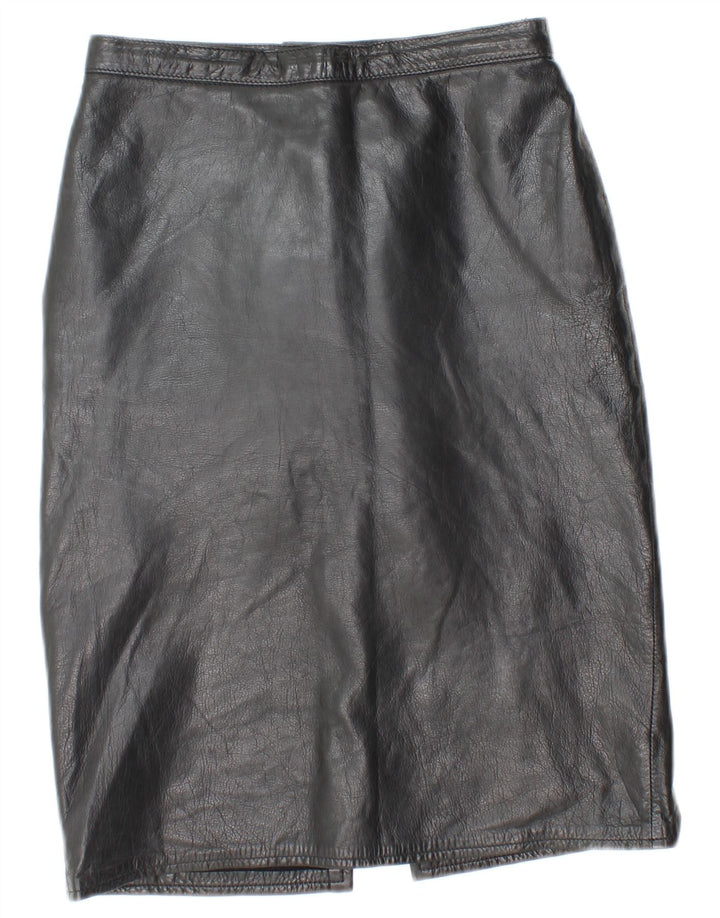 VINTAGE Womens Midi Pencil Skirt W26 Small Black