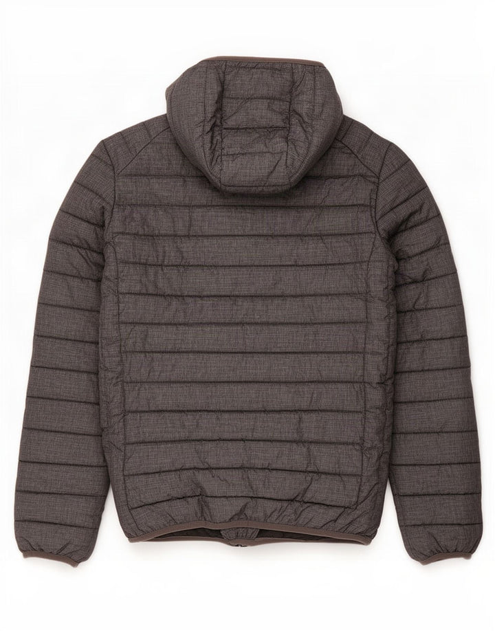 Ellesse Herren-Jacke mit Kapuze, gepolstert, UK 34, XS, graues Nylon