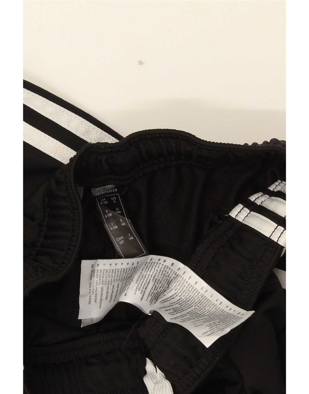 Adidas Jungen-Trainingshose, Jogginghose, 9–10 Jahre, schwarzes Polyester