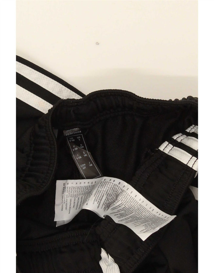 Adidas Jungen-Trainingshose, Jogginghose, 9–10 Jahre, schwarzes Polyester