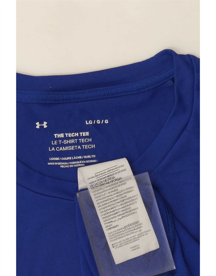 Under Armour Herren T-Shirt Top Large Blau Polyester