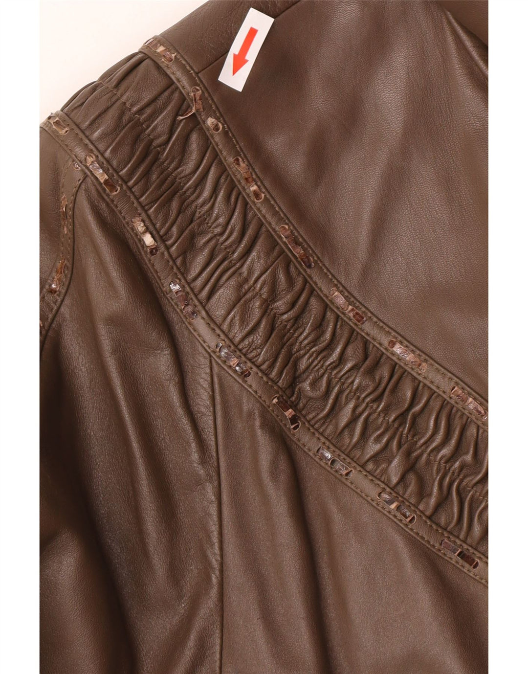 Your Sixth Sense Damen Ledermantel UK 16 Large Braun