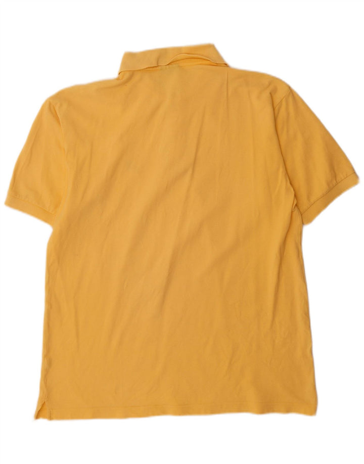 Asics Herren-Poloshirt aus mittelgelber Baumwolle