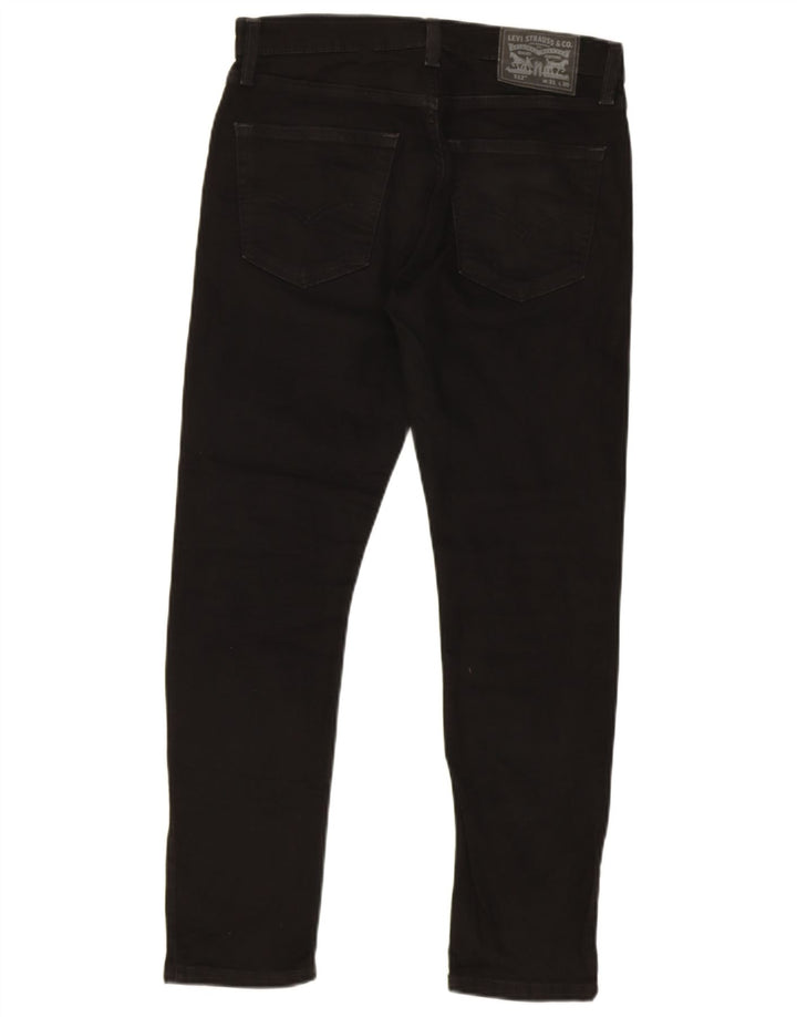 Levi's Herren 512 Tapered Slim Jeans W31 L30 schwarze Baumwolle