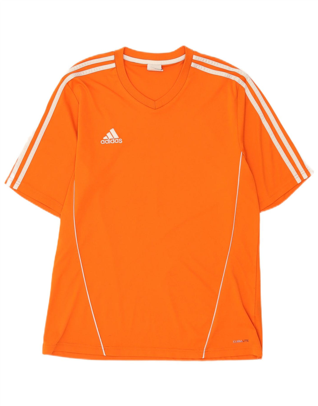 Adidas Herren Climalite T-Shirt Top Large Orange Polyester