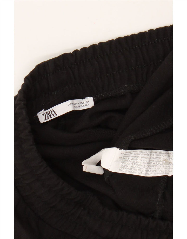 Zara Herren-Sportshorts, mittelgroß, schwarze Baumwolle