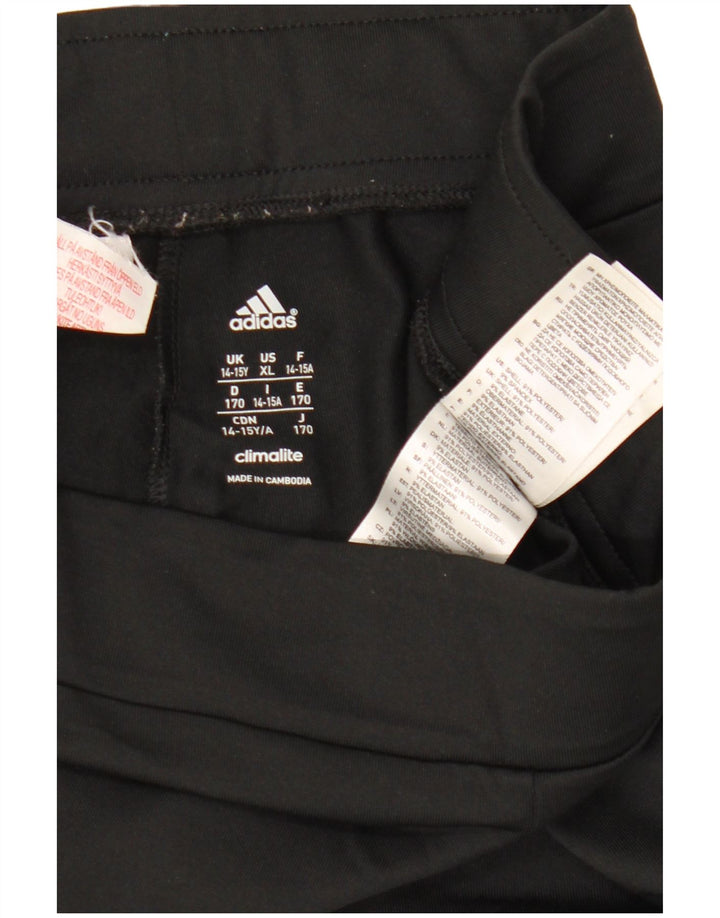 Adidas Climalite-Leggings für Mädchen, 14–15 Jahre, schwarzes Polyester