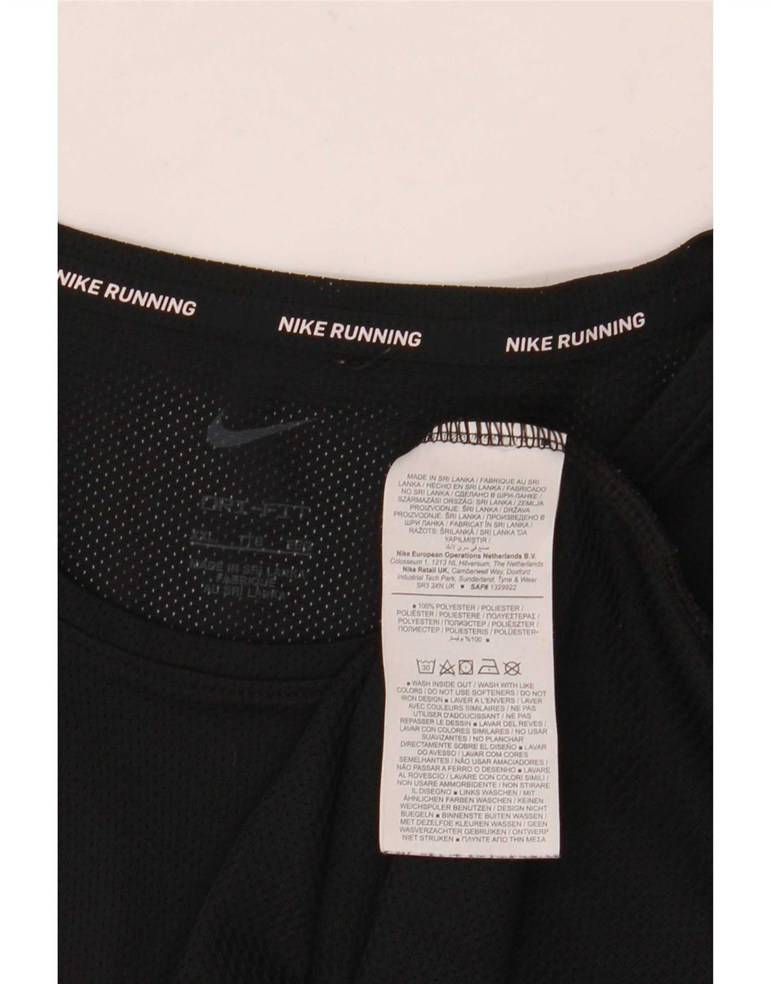 Nike Herren Dri Fit T-Shirt Top 2XL Schwarz Polyester