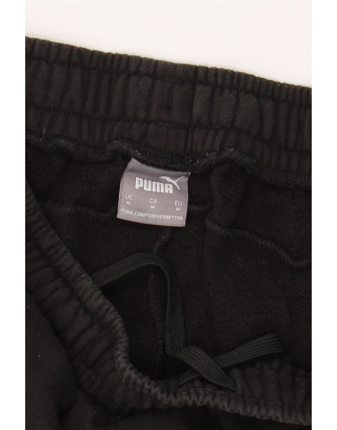 PUMA Mens Tracksuit Trousers Joggers Medium  Black Colourblock Cotton Vintage Puma and Second-Hand Puma from Messina Hembry 