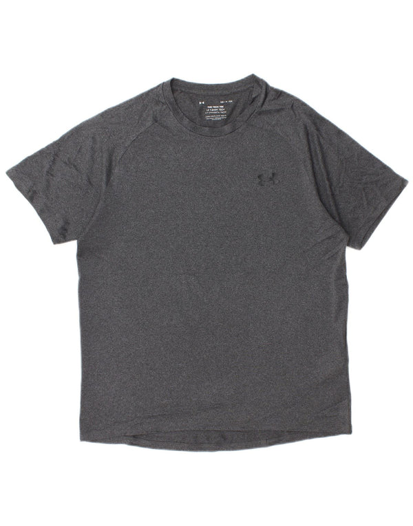 UNDER ARMOUR Herren T-Shirt Top Small Grau geflecktes Polyester