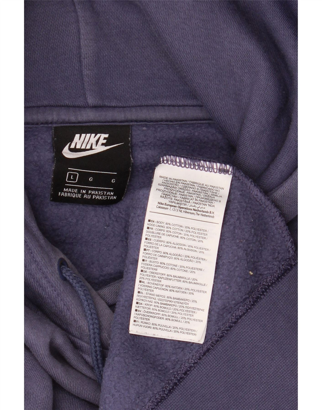 Nike Herren Kapuzenpullover, groß, marineblau, Baumwolle
