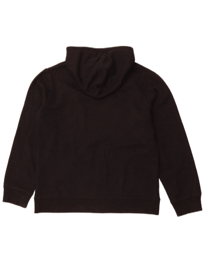 FILA Damen Graphic Hoodie Pullover UK 14 Mittelschwarzes Polyester