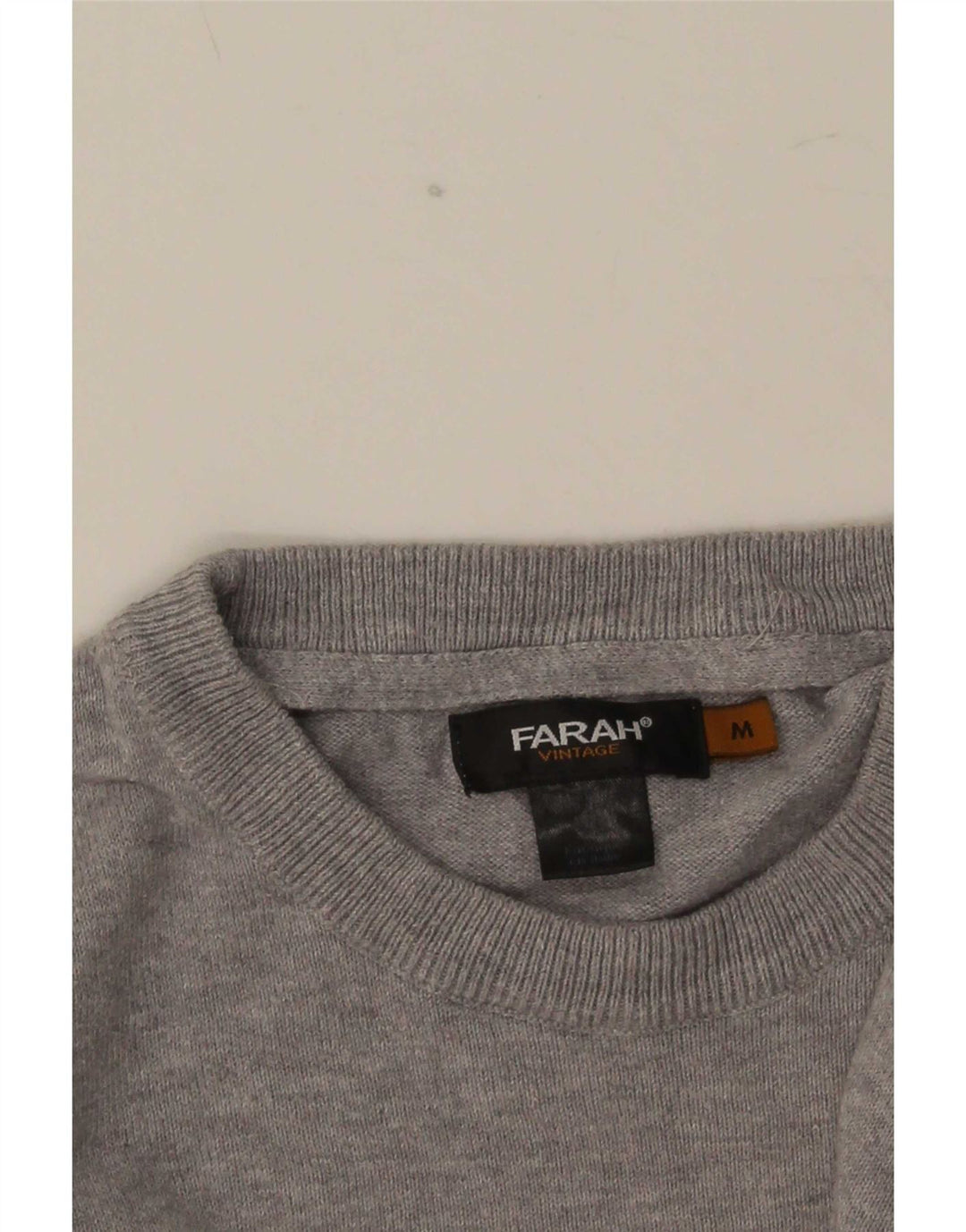 Farah Herren-Pullover mit Rundhalsausschnitt, Mittelgrau