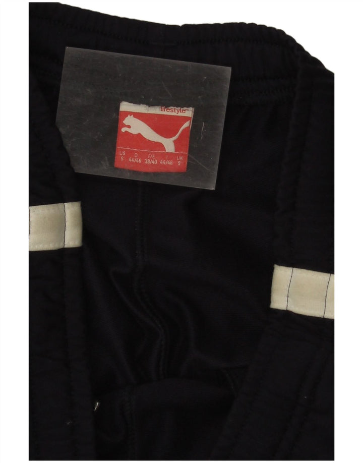 Puma Herren-Trainingshose, Größe S, Marineblau, Farbblock