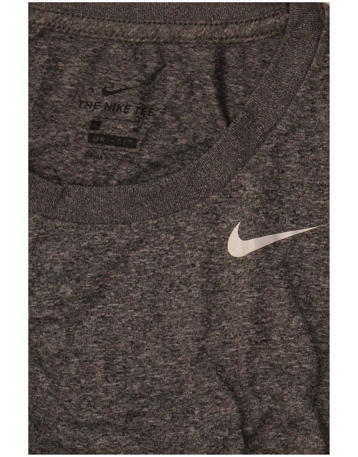 Nike Herren Dri Fit T-Shirt Top XL Grau meliert